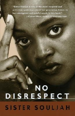 A book cover with a woman looking intently at the photographer and the title 'no disrespect.'