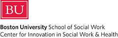Boston University School of Social Work Center for Innovation in Social Work & Health logo.