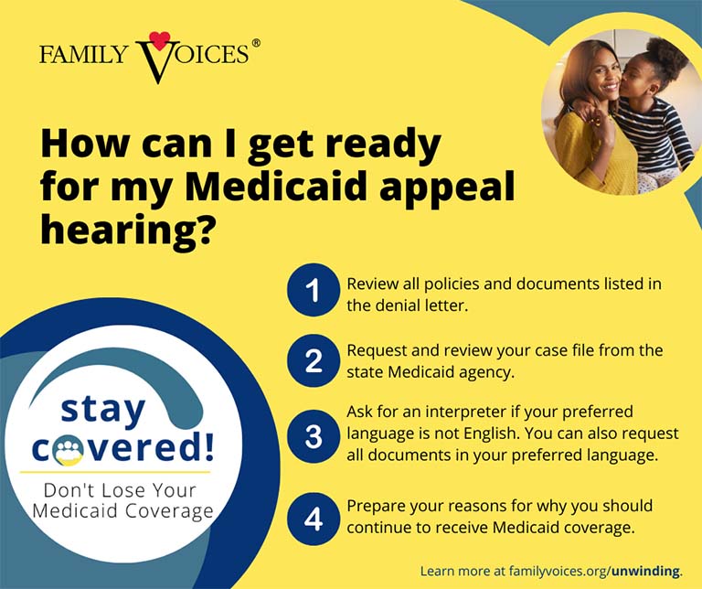 How can I get ready for my Medicaid appeal hearing? Infographic.