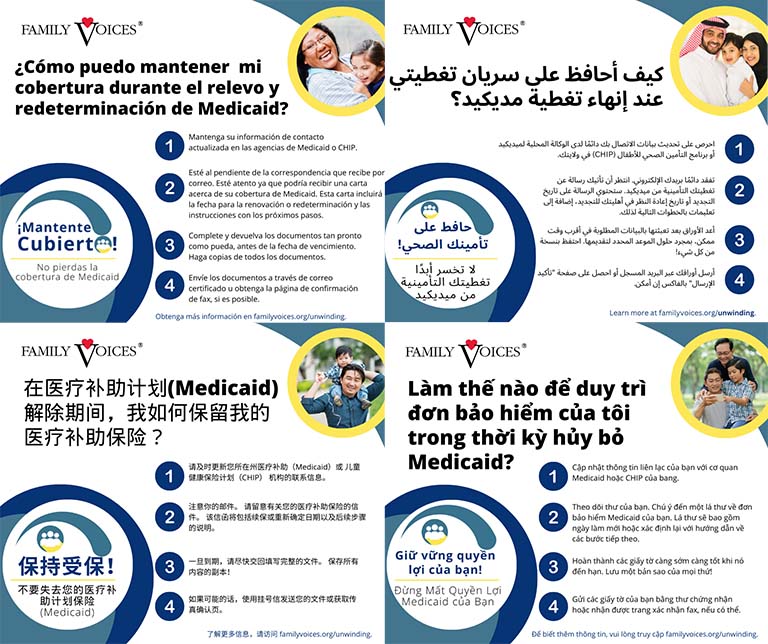 A preview showing the Keep Coverage infographic is available in multiple languages.
