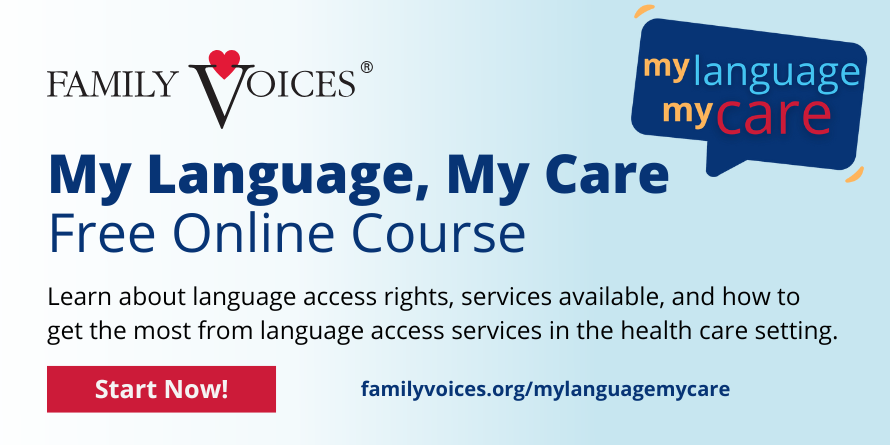 Family Voices Launches Free Online Language Access Course