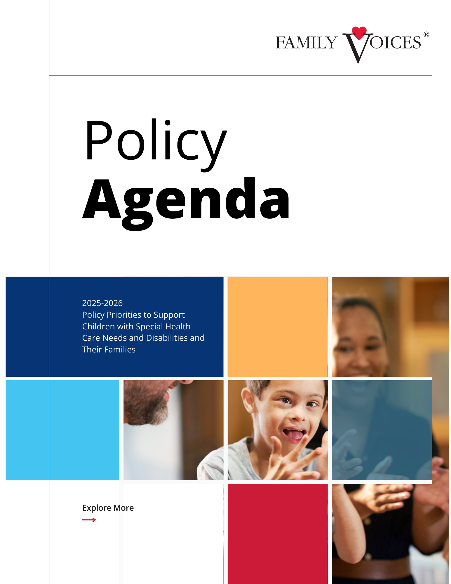 Cover Page of Policy Agenda document