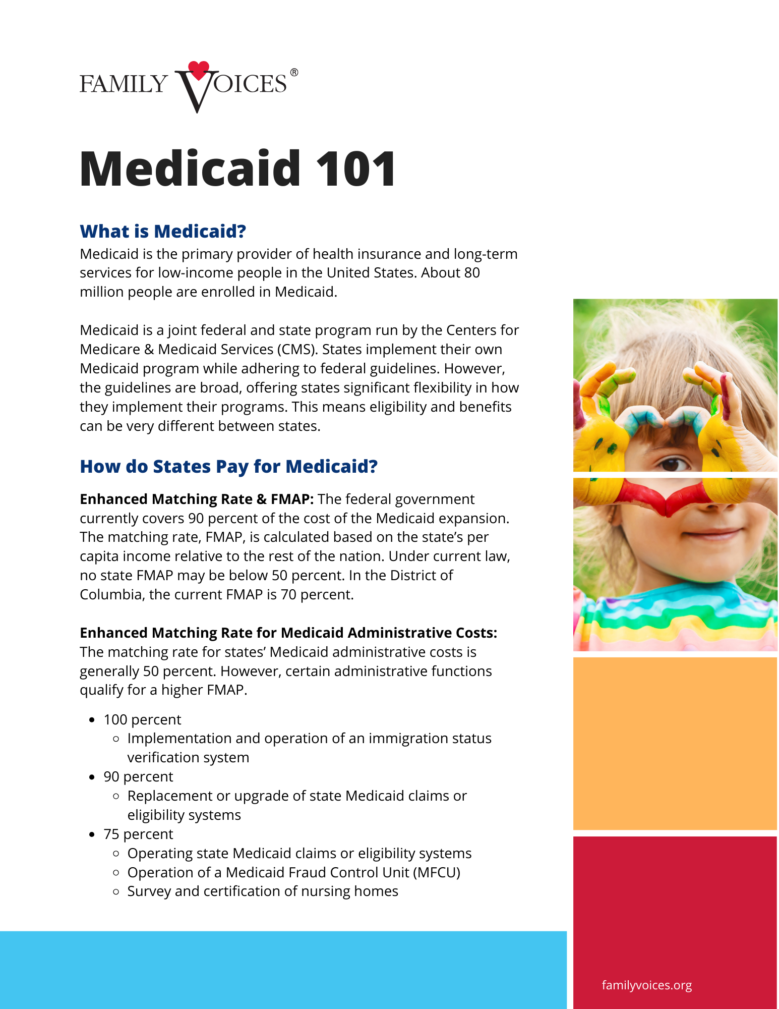 Medicaid 101 Information Sheet
