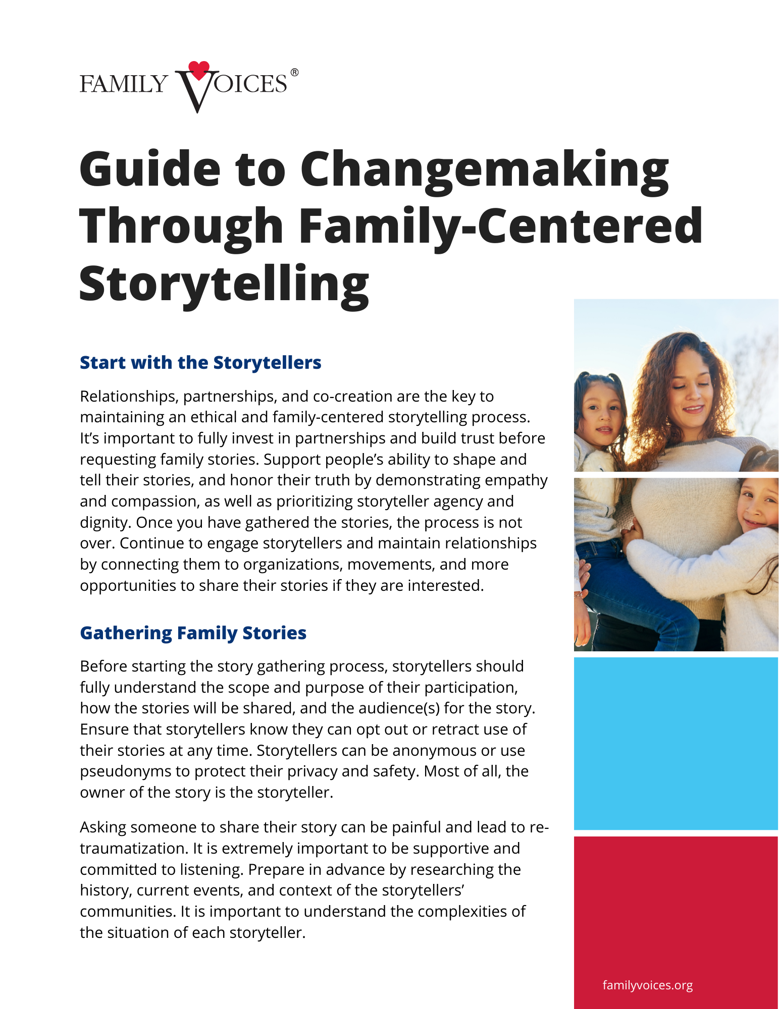 Family Storytelling Guide for Organizations