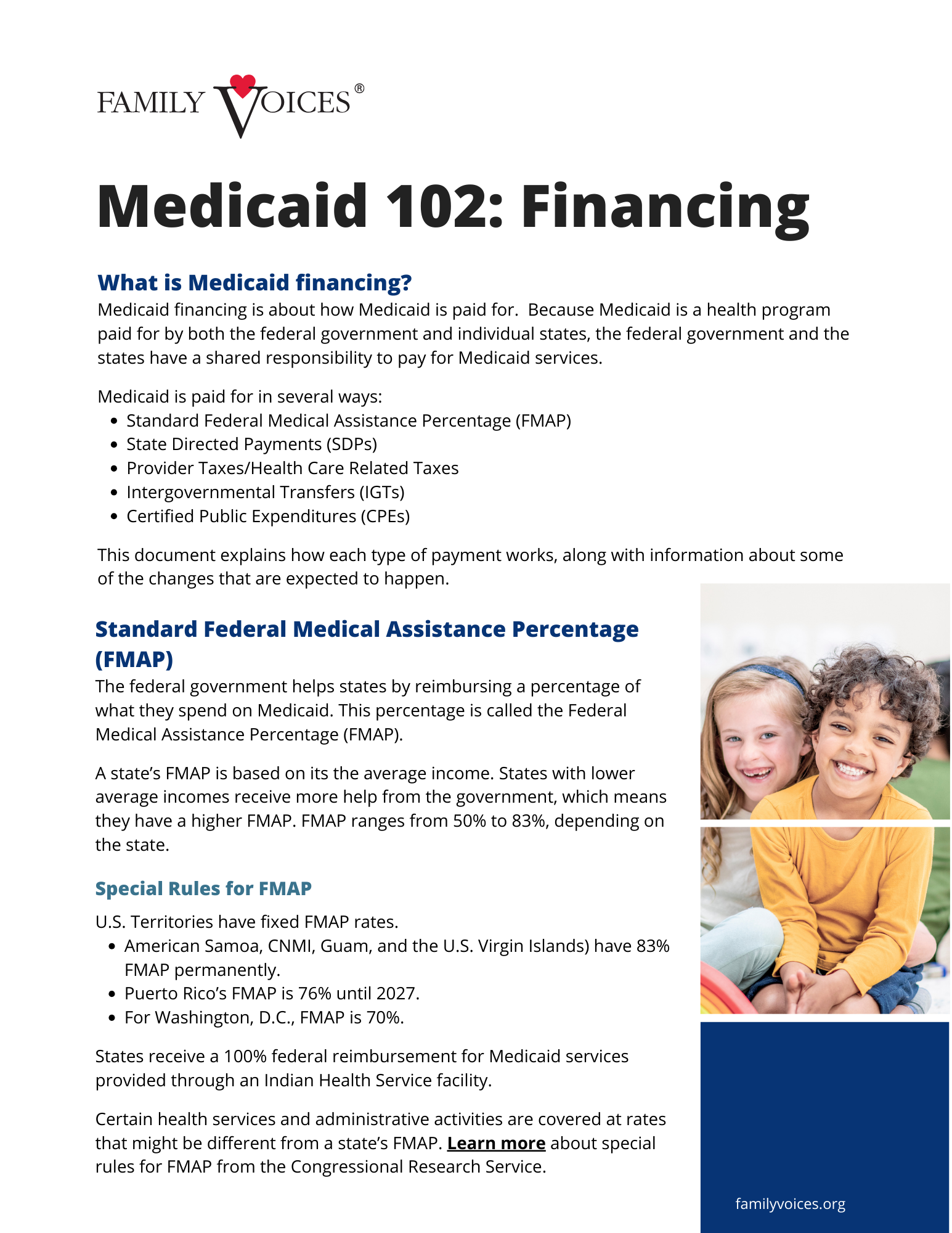 Medicaid 102 Medicaid 101 Information Sheet
